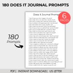 180 Does It Journal Prompts