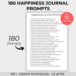 180 Happiness Journal Prompts