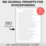 180 Journal Prompts for Schizophrenia