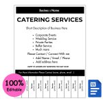Catering Services Tear-off Flyer
