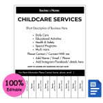 Childcare Tear-off Flyer