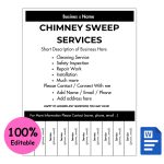 Chimney Sweep Services Tear-off Flyer