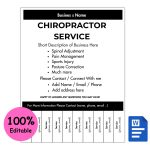 Chiropractor Service Tear-off Flyer
