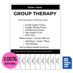 Group Therapy Tear-off Flyer