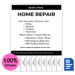 Home Repair Tear-off Flyer