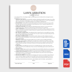Lawn Aeration Liability Waiver