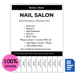 Nail Salon Tear-off Flyer