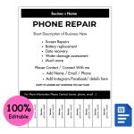 Phone Repair Tear-off Flyer