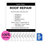 Roof Repair Services Tear-off Flyer