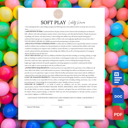 Soft Play Liability Waiver