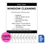 Window Cleaning Tear-off Flyer