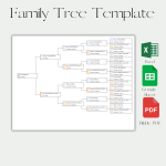 5 generation family tree template google sheet excel pdf