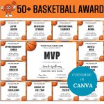 Basketball Award Certificates
