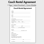 Couch Rental Agreement