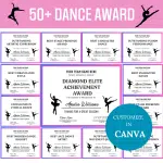 End of Season Dance Award Certificates