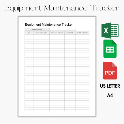 Equipment Maintenance Tracker