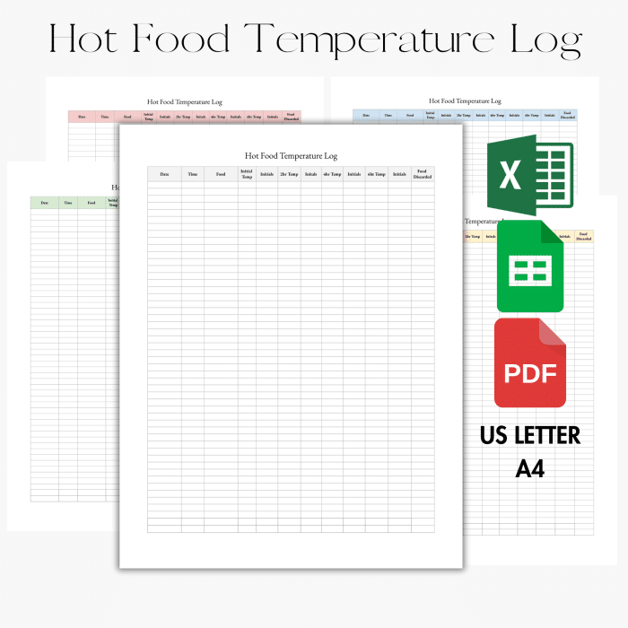 Hot Food Temperature Log