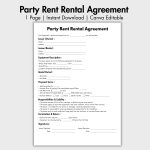 Party Rent Rental Agreement