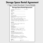 Storage Space Rental Agreement