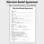 Television Rental Agreement
