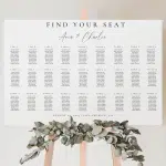 Wedding Seating Chart 27 tables