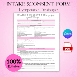 Lymphatic Drainage Intake and Consent Form