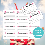 Editable Cheer Printable Raffle Tickets Sports PDF ,Enter to Win Raffle Tickets , Fundraising Event, School PTO Fundraiser