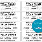 Vegan Dinner Sale Fundraiser Ticket