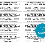 pull Pork Plate Sale Fundraiser Ticket