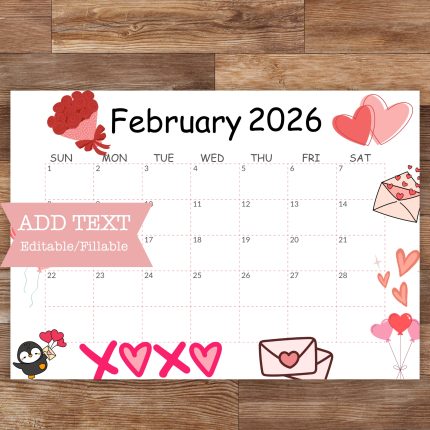 February Calendar 2026