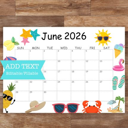 June 2026 Calendar