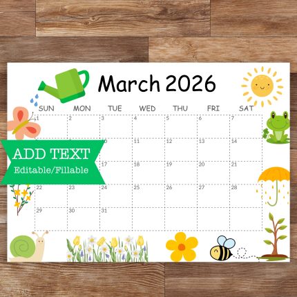 March 2026 Calendar