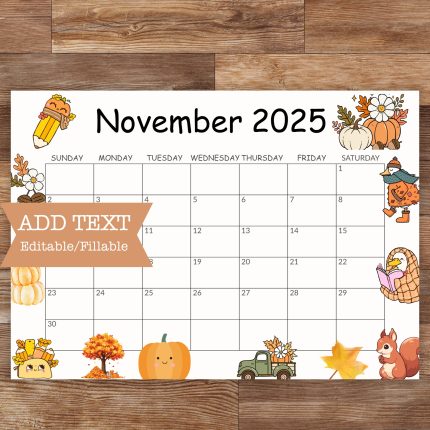 November 2025 Calendar