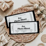 Pet Photo Shoot gift certificate EDITABLE, Pet Photo Shoot Gift Voucher Printable, Pet Photo Shoot Coupon, Last Minute Gift Idea, Any Occasion