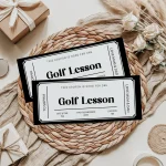 golf lesson gift Certificate EDITABLE, golf lesson Gift Voucher Printable, golf lesson Coupon, Last Minute Gift Idea, Any Occasion