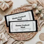 home cooked meal gift certificate EDITABLE, home cooked meal Gift Voucher Printable, home cooked meal Coupon, Last Minute Gift Idea, Any Occasion