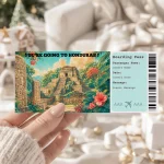 Editable Honduras Boarding Pass Template , Honduras Surprise Gift Ticket, Printable Plane Ticket, Printable getaway voucher, Surprise Travel Reveal, Flight Ticket, Download, Honduras