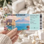 Editable Marbella Spain Boarding Pass Template: Trip Surprise Gift Ticket (Instand Download)