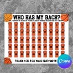 Editable Basketball Fundraiser Template Who Has My Back